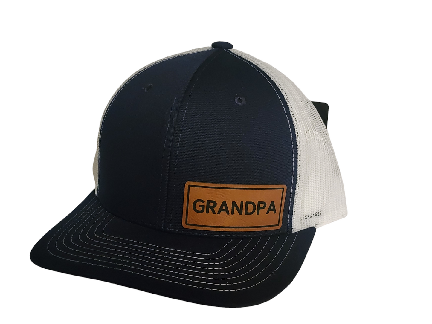 Traditional Hat with Grandpa Leather Patch