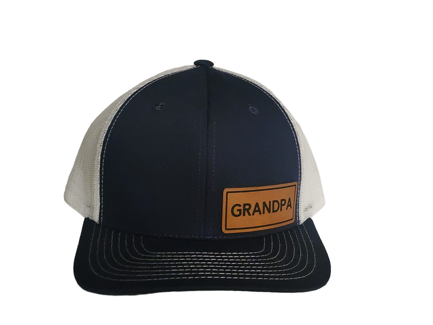 Traditional Hat with Grandpa Leather Patch