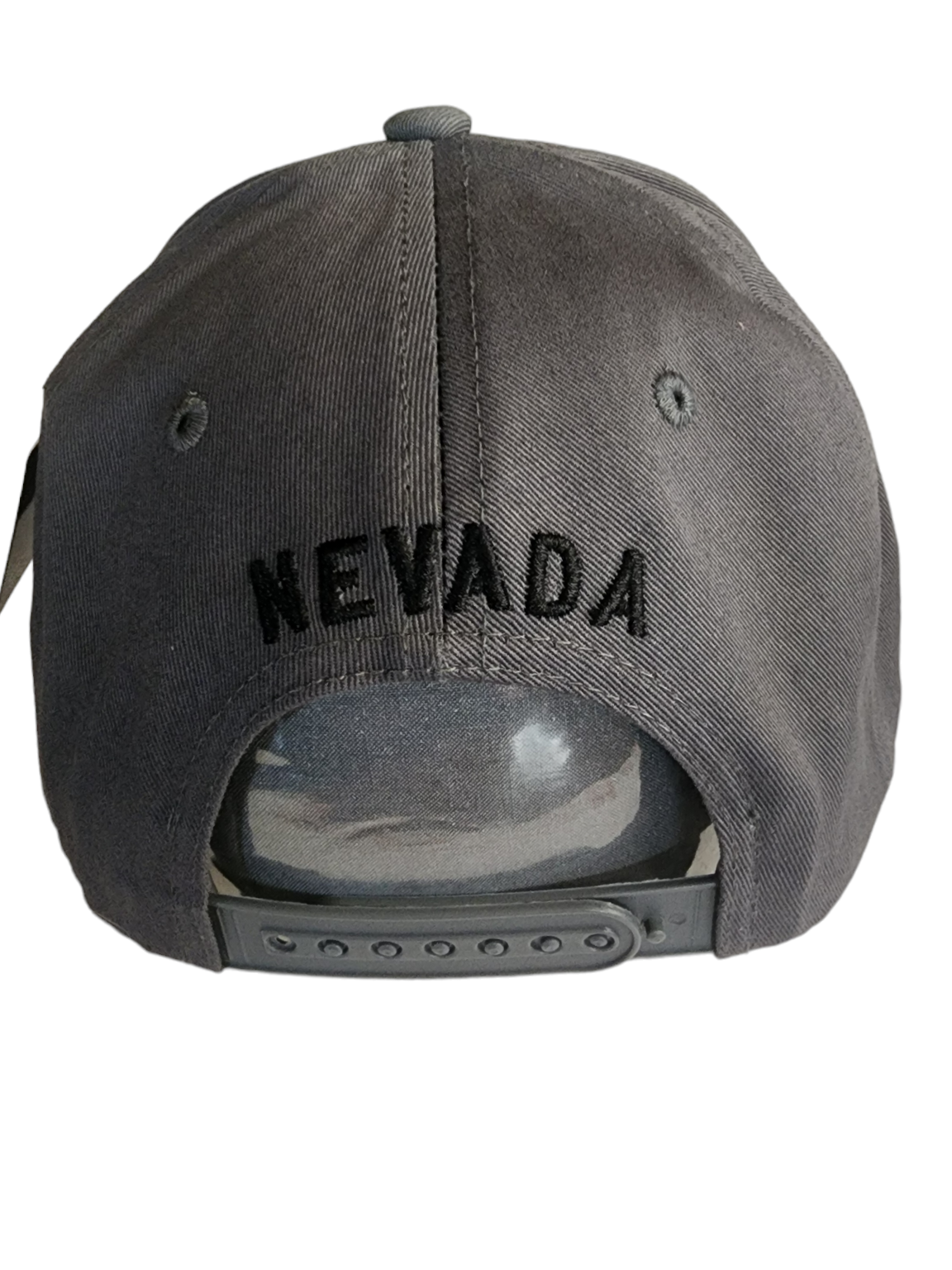 Flat bill cap with Nevada embroidered Patch