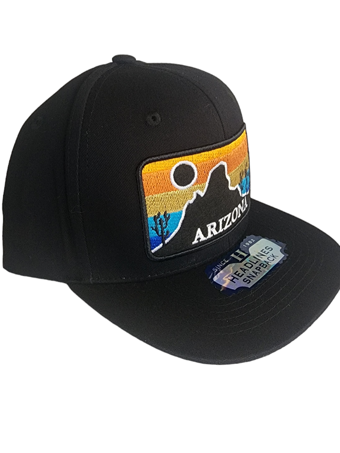 Flatbill Trucker Hat with embroidered Arizona Patch