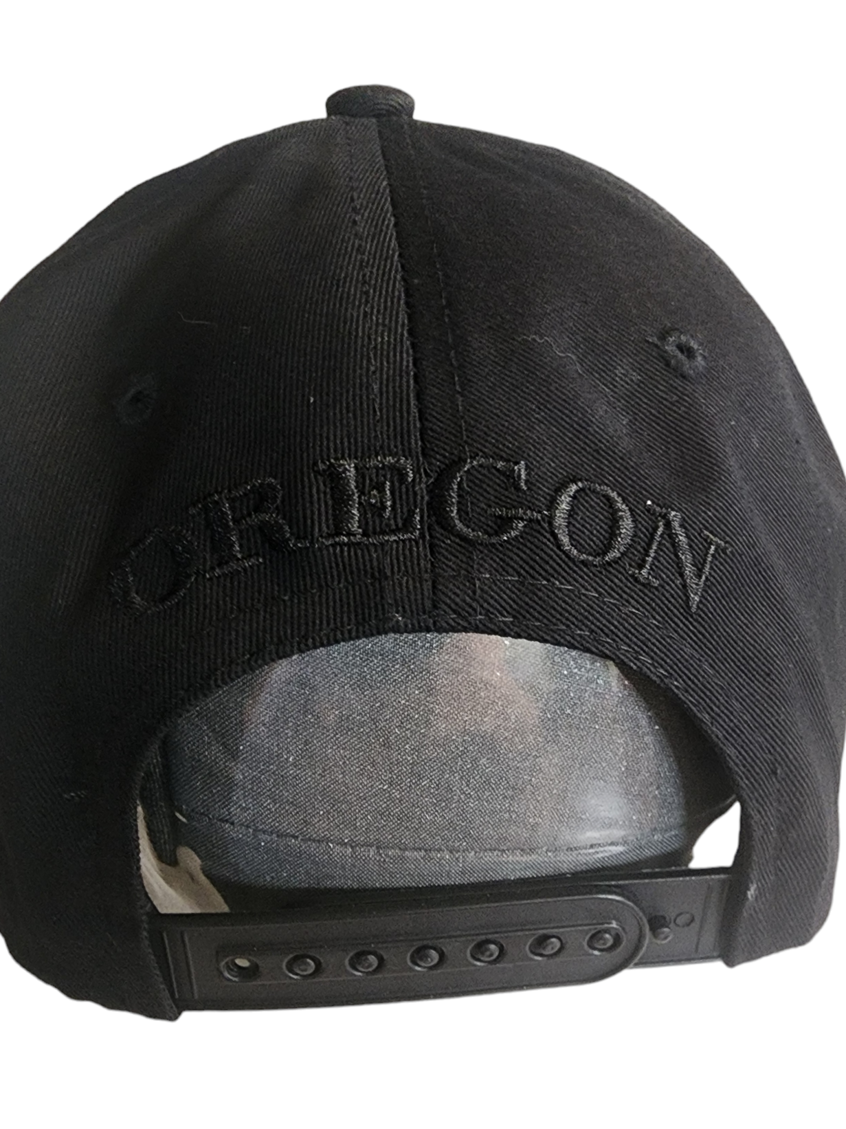 Flat Bill snap back hat with embroidered Oregon Patch