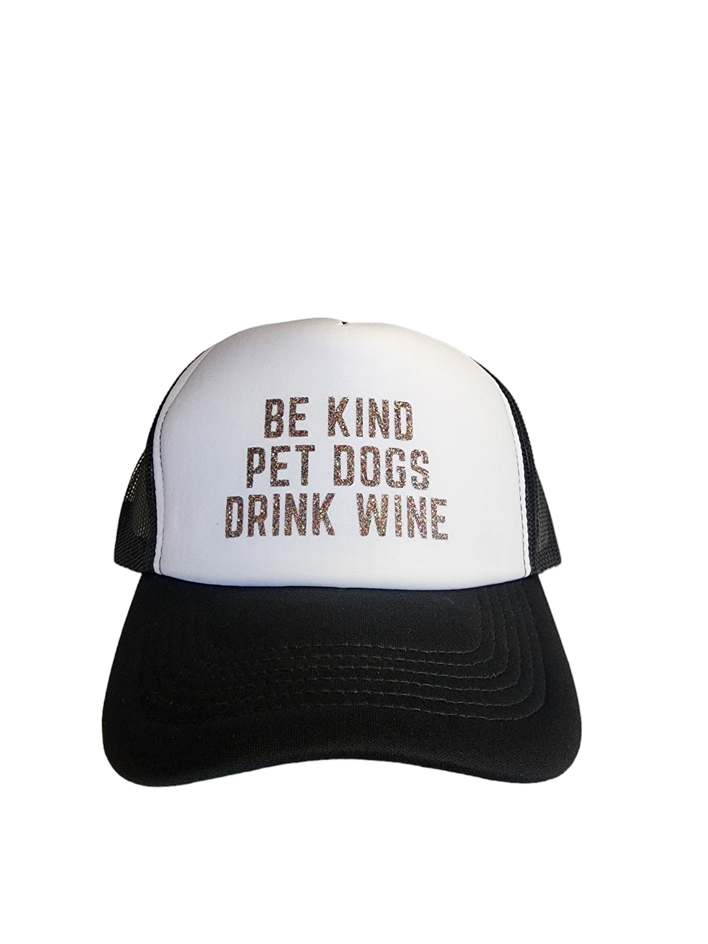 Traditional Trucker Hat "Be kind Pet Dogs Drink Dogs"