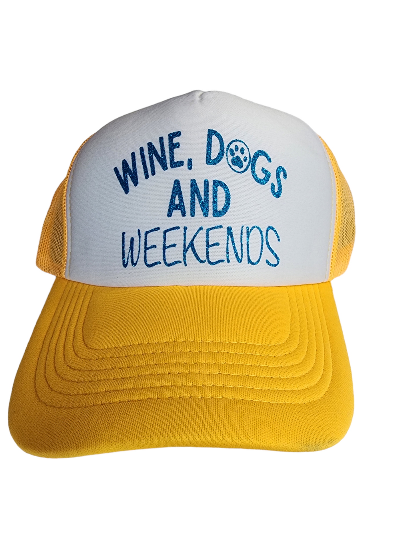 Traditional Trucker Hat "Wine Dogs and Weekends"