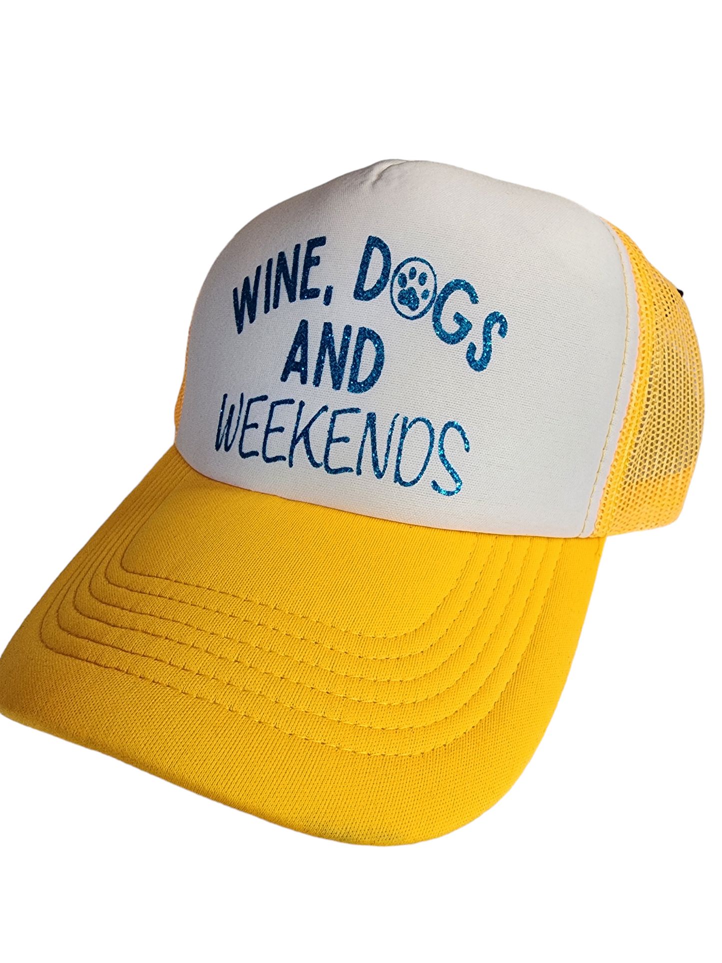 Traditional Trucker Hat "Wine Dogs and Weekends"